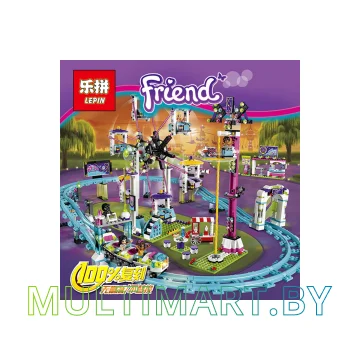 Конструктор Lepin 01008 Парк развлечений. Американские горки (1124 детали) картинка 3